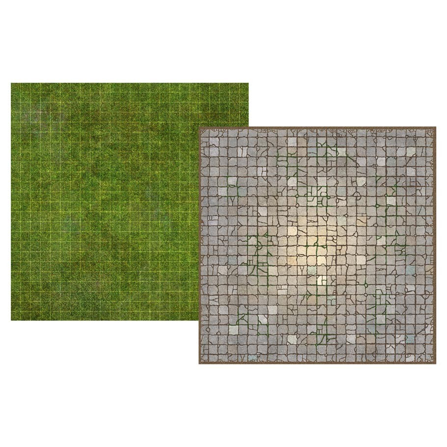 Battle Mat Board Dungeon and Grassland