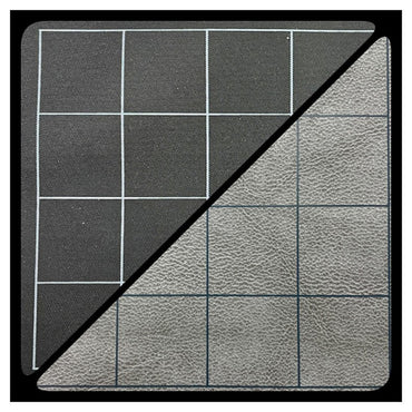 Battlemat Reversible (1-inch): Black-grey Squares (23.5 Inches X 26 Inches)