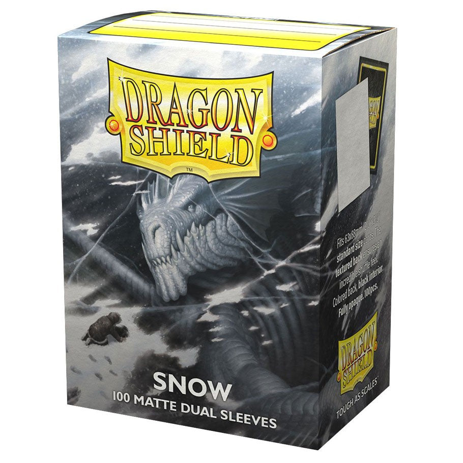 Dragon Shield Dual Sleeves: Matte Snow (box of 100)