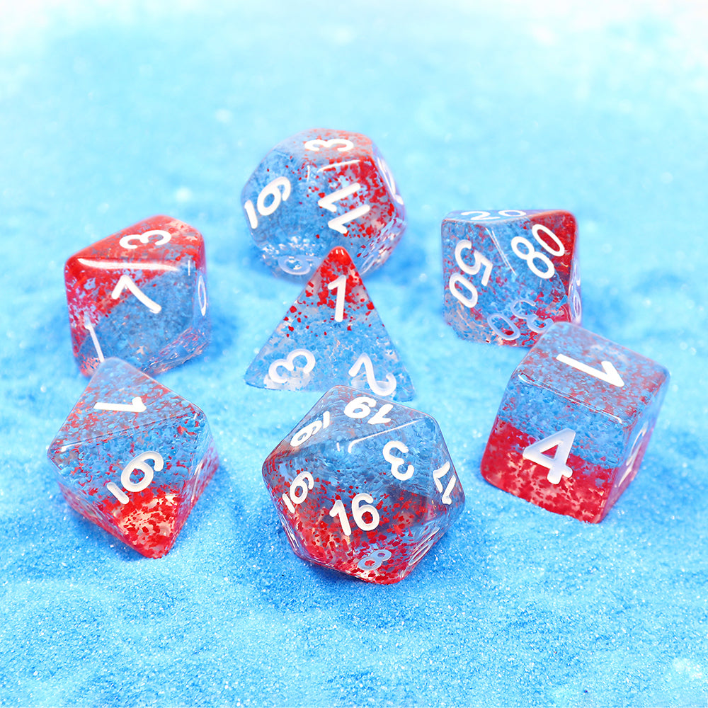 Dice 7ct Coral Reef