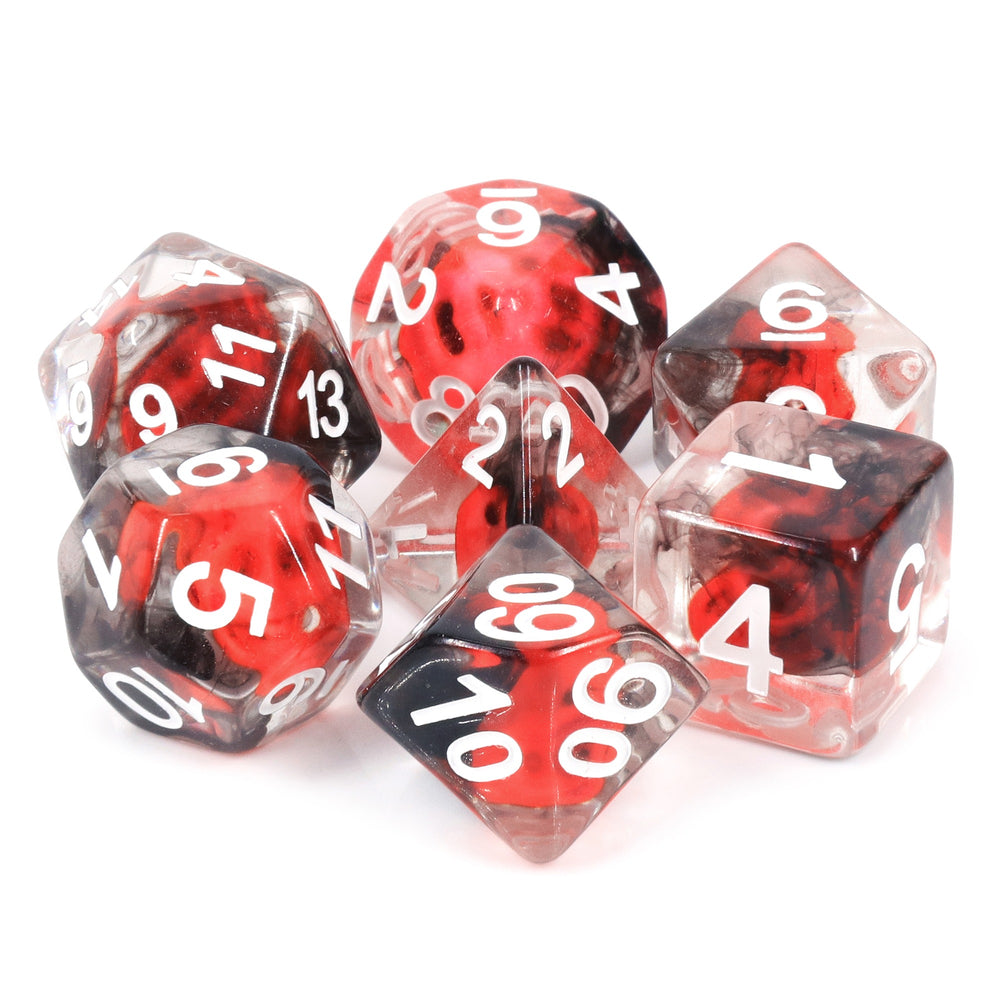 Dice 7ct Flame Skull