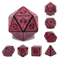 Dice 7ct Magic Flame Red