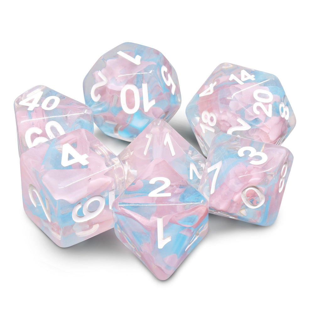 Dice 7ct Pink Butterfly