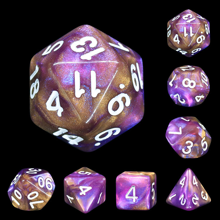 Dice 7ct Royal Purple