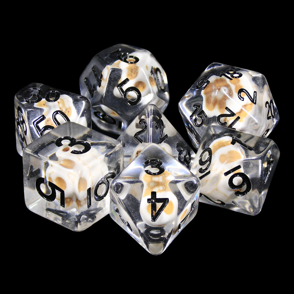 Dice 7ct Stone Skull