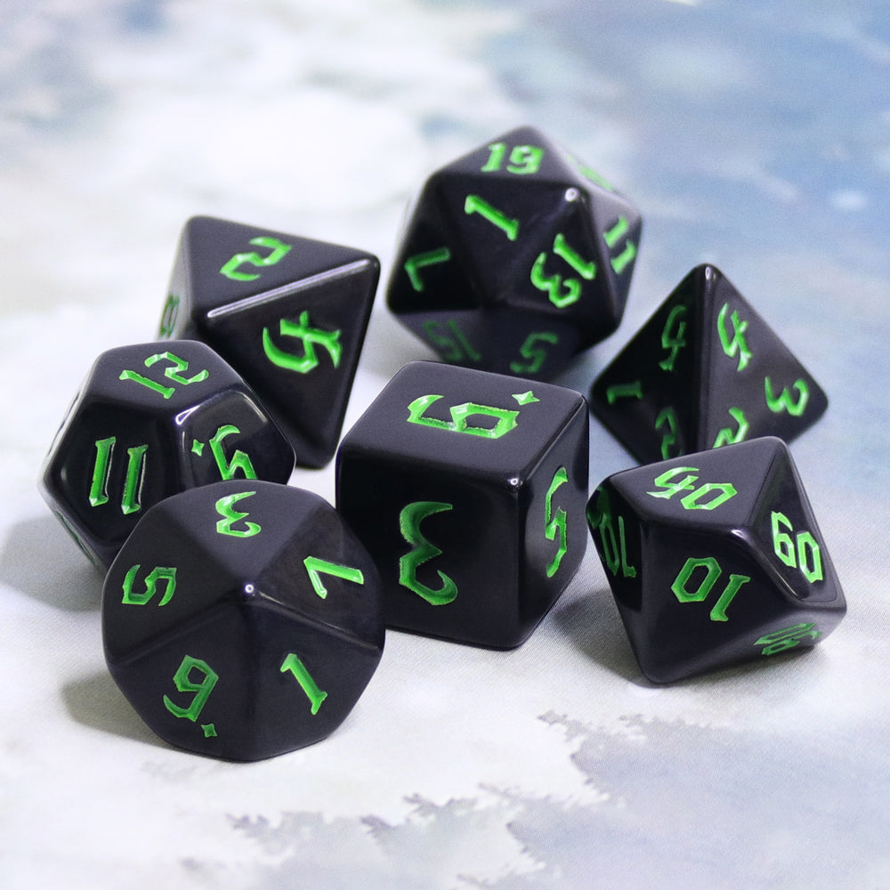 Dice 7ct Tech Green