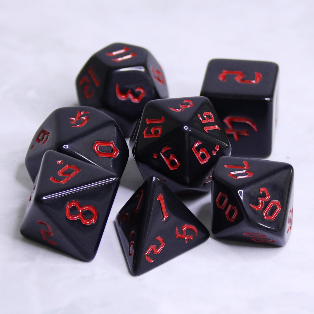 Dice 7ct Tech Red