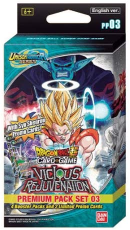Dragon Ball Super TCG Unison Warrior Series 3 Vicious Rejuvenation: Premium Pack Set