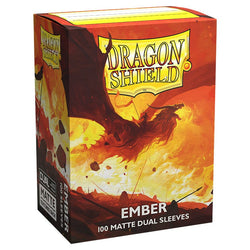 Dragon Shield Dual Sleeves: Matte Ember (Box Of 100)