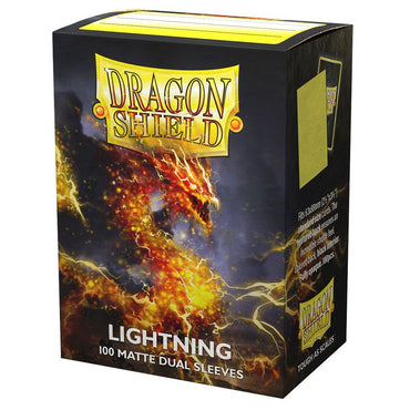 Dragon Shield Dual Sleeves: Matte Lightning (Box Of 100)