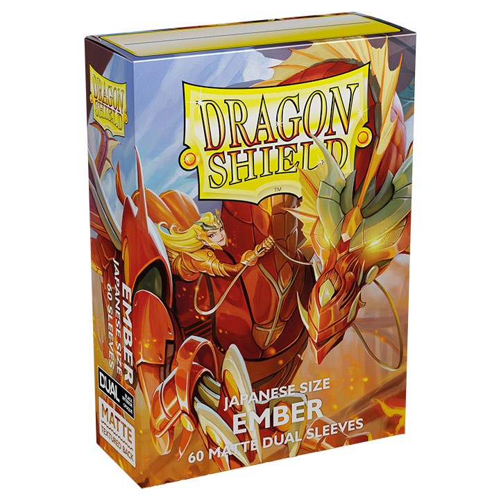 Dragon Shield Japanese Dual Sleeves: Matte Ember (Box Of 60)