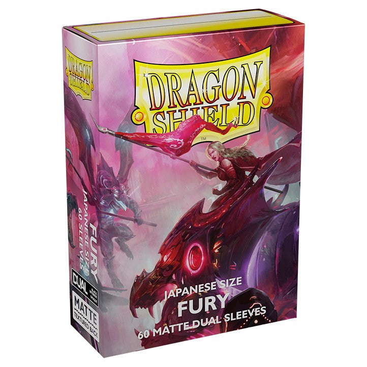 Dragon Shield Japanese Dual Sleeves: Matte Fury (Box Of 60)