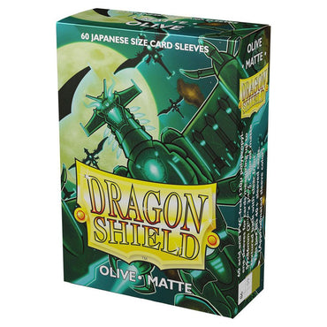 Dragon Shield Sleeves: Japanese Matte Olive (Box of 60)