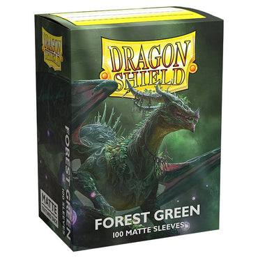 Dragon Shield Sleeves: Matte Forest Green (Box Of 100)