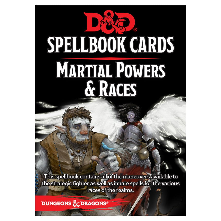 Dungeons And Dragons Updated Spellbook Cards - Martial Deck And Race Deck