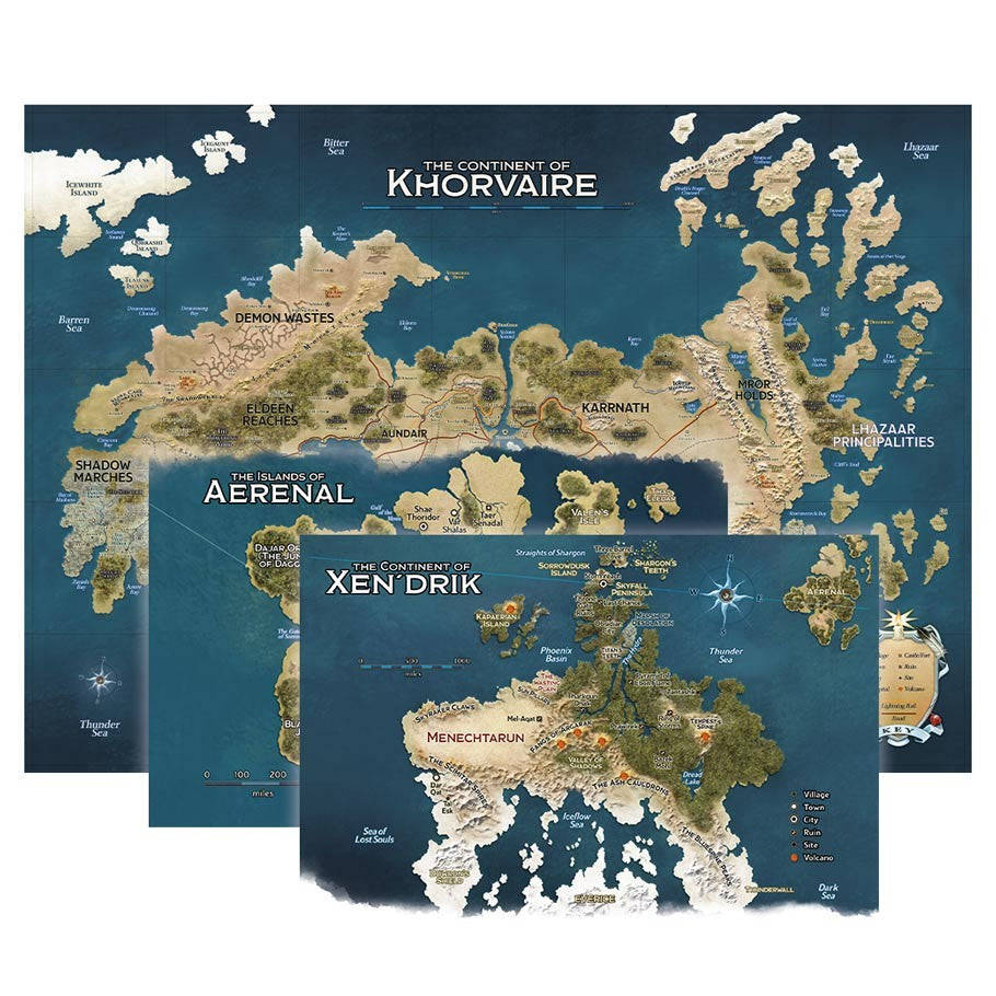 Dungeons and Dragons: Eberron - Rising from The Last War - Khorvaire Map Set