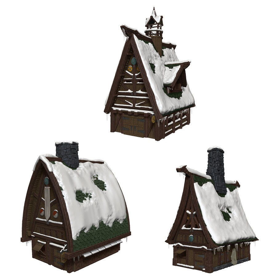 Dungeons and Dragons: Icons of The Realms Miniatures: Icewind Dale Rime of The Frostmaiden Papercraft Set: Ten Towns