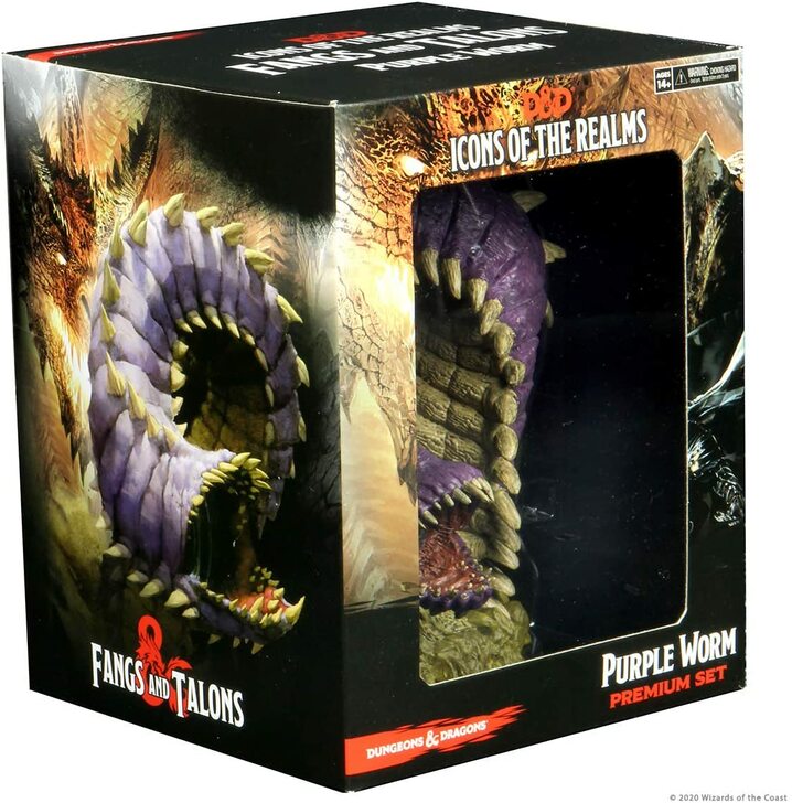 Dungeons and Dragons: Icons of The Realms Miniatures Premium Figurine: Purple Worm