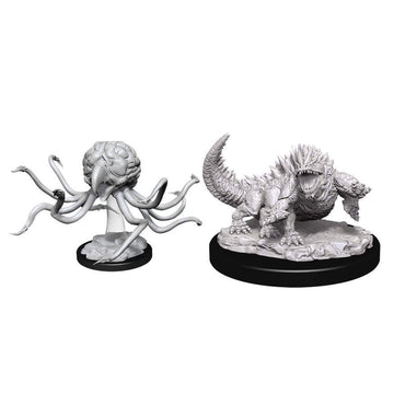 Dungeons and Dragons: Nolzur's Marvelous Unpainted Miniatures - Grell and Basilisk
