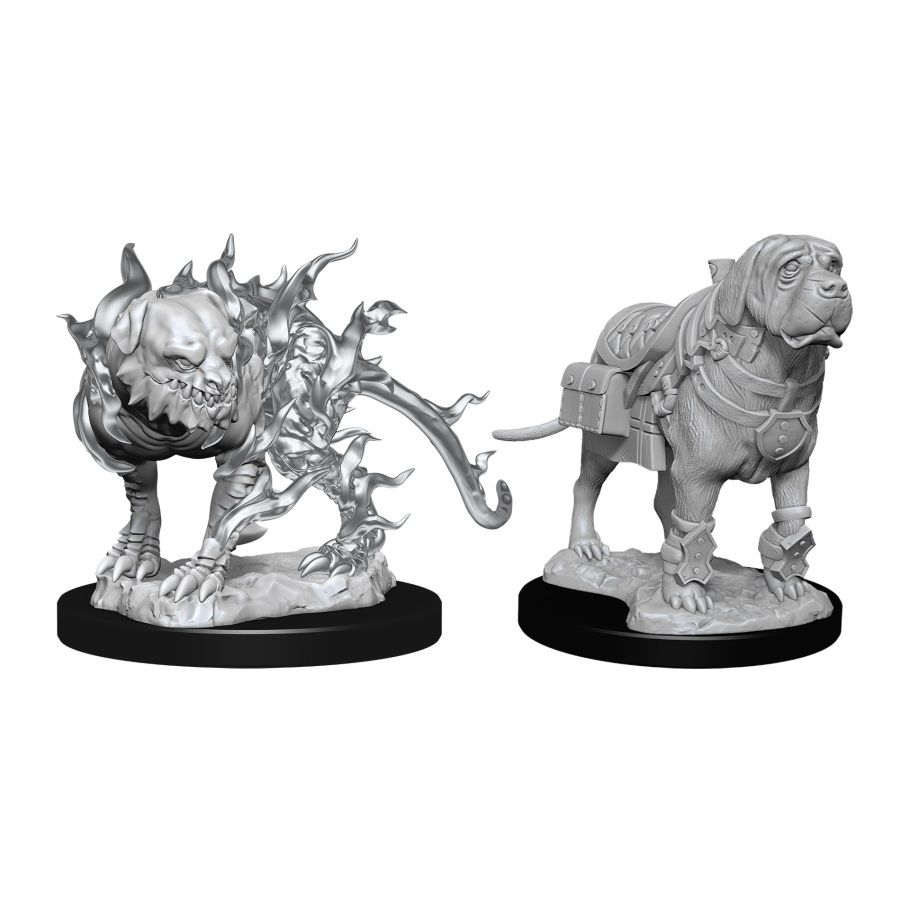 Dungeons and Dragons: Nolzur's Marvelous Unpainted Miniatures Mastif and Shadow Mastif