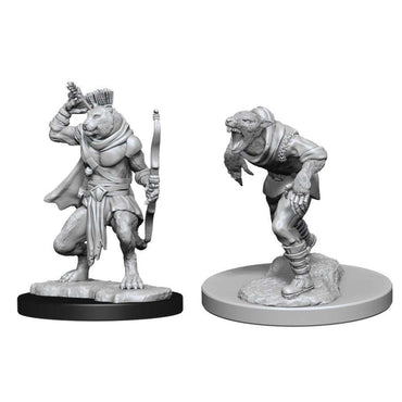Dungeons and Dragons: Nolzur's Marvelous Unpainted Miniatures Wererat and Weretiger