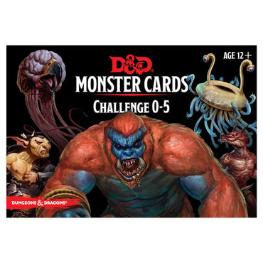 Dungeons and Dragons RPG: Monster Cards - Challenge 0-5 Deck (268 cards)