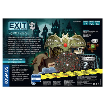 Exit: Nightfall Manor (With Puzzles)