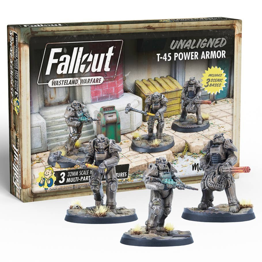 Fallout Wasteland Warfare: Unaligned T-45 Power Armour Expansion