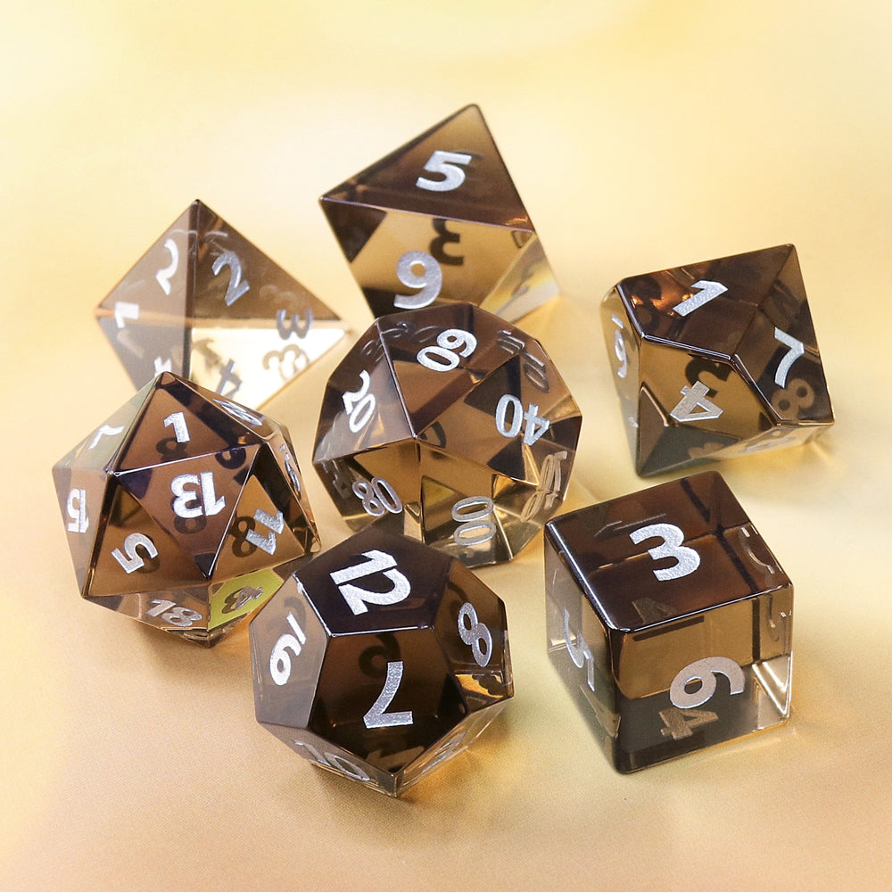 Gemstone Dice - 7ct Champagne
