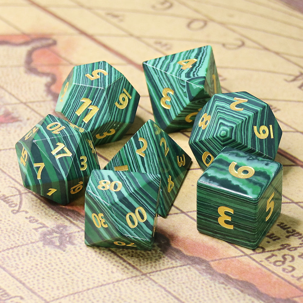 Gemstone Dice - 7ct Forest Spirit