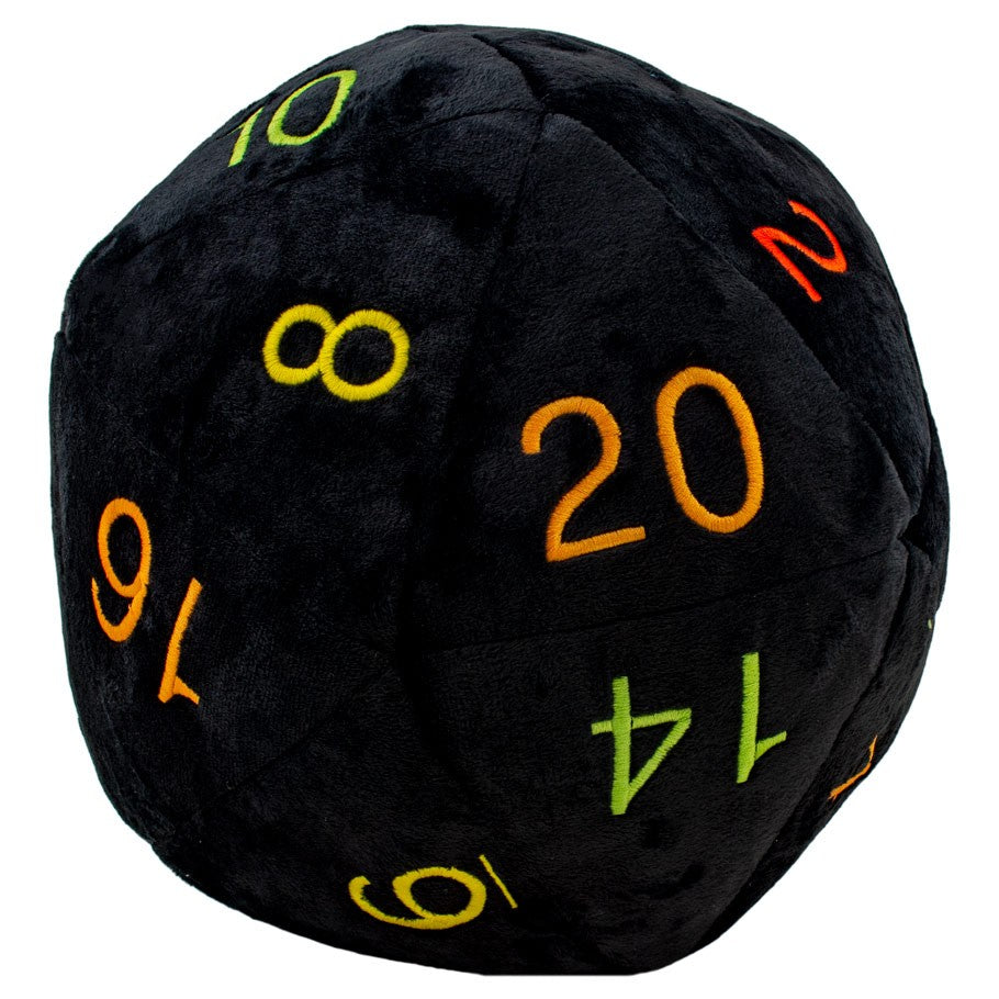 Jumbo d20 Plush: Rainbow