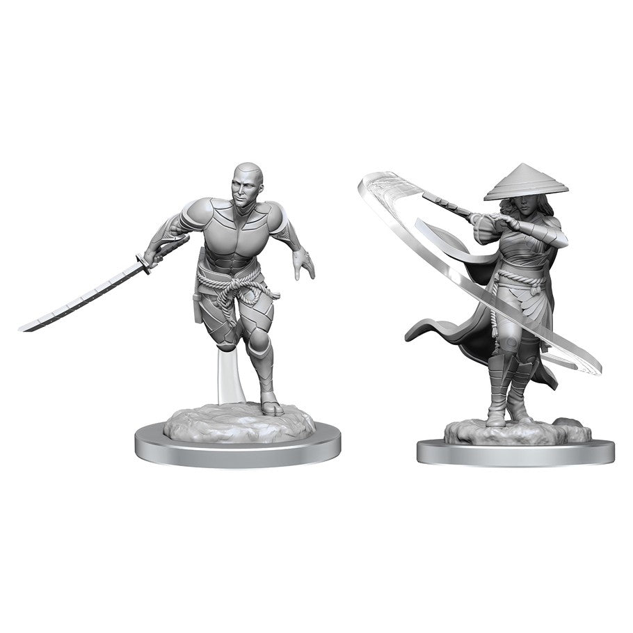 Magic The Gathering Unpainted Miniatures: Shizuki & The Wanderer