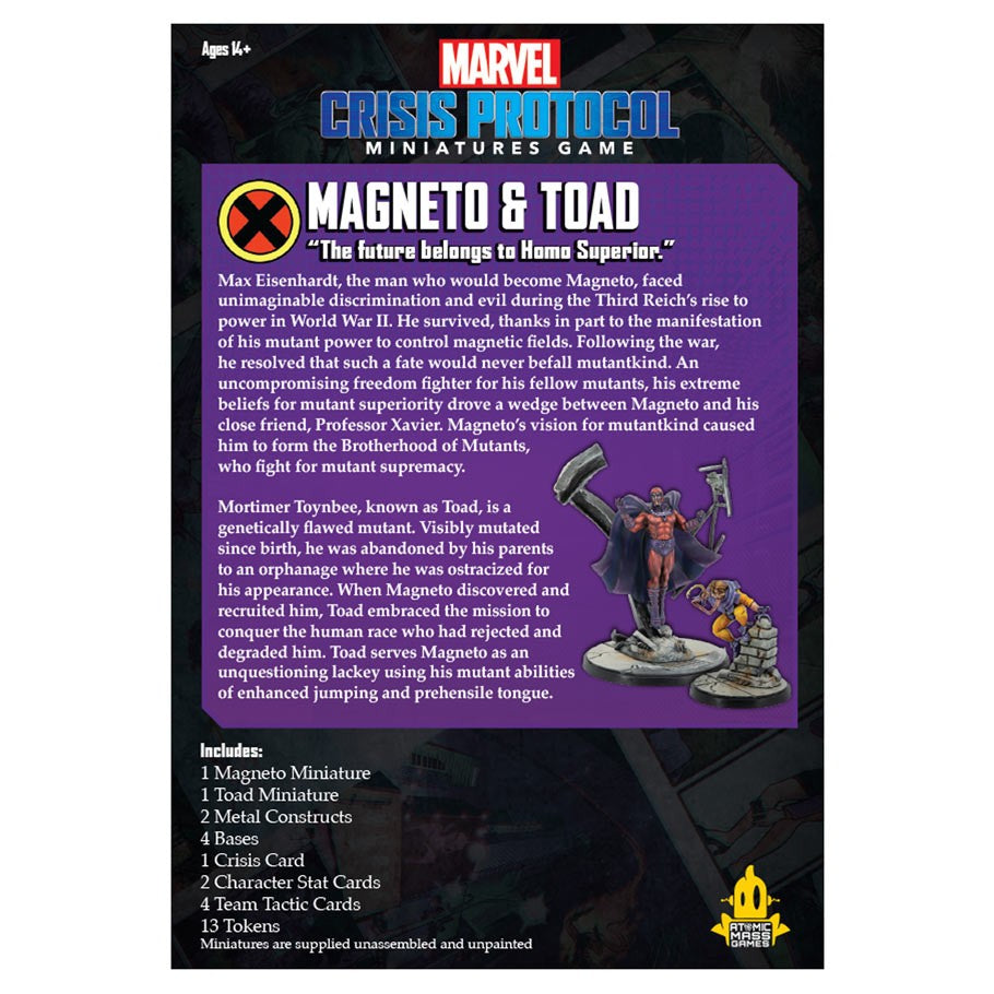 Marvel Crisis Protocol: Magneto and Toad Pack