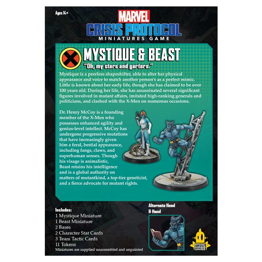 Marvel Crisis Protocol: Beast and Mystique Pack