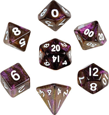 Mini Polyhedral Dice Set: Stardust Supervolcano
