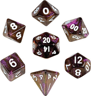 Mini Polyhedral Dice Set: Stardust Supervolcano