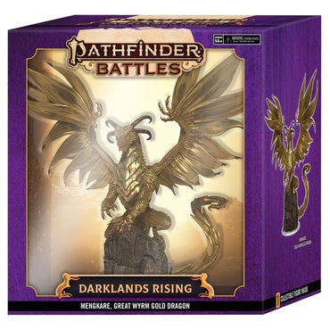 Pathfinder Battles Miniatures: Darklands Rising: Mengkare Great Wyrm Premium Set