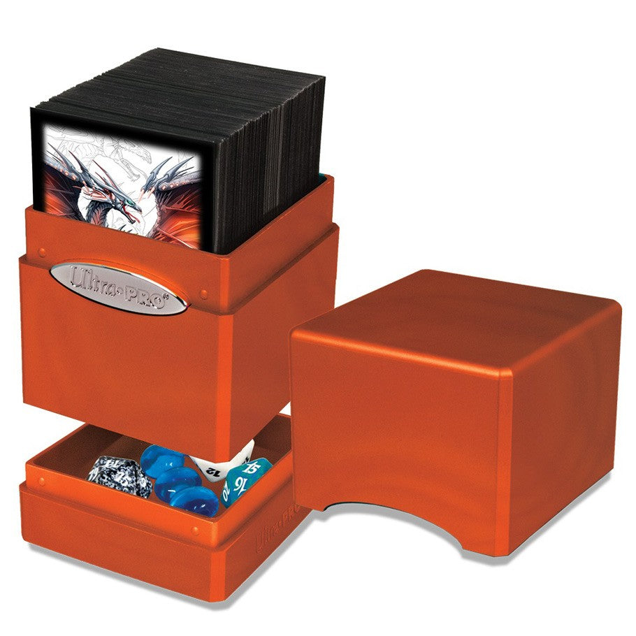 Satin Tower Deck Box - Hi-Gloss Pumpkin