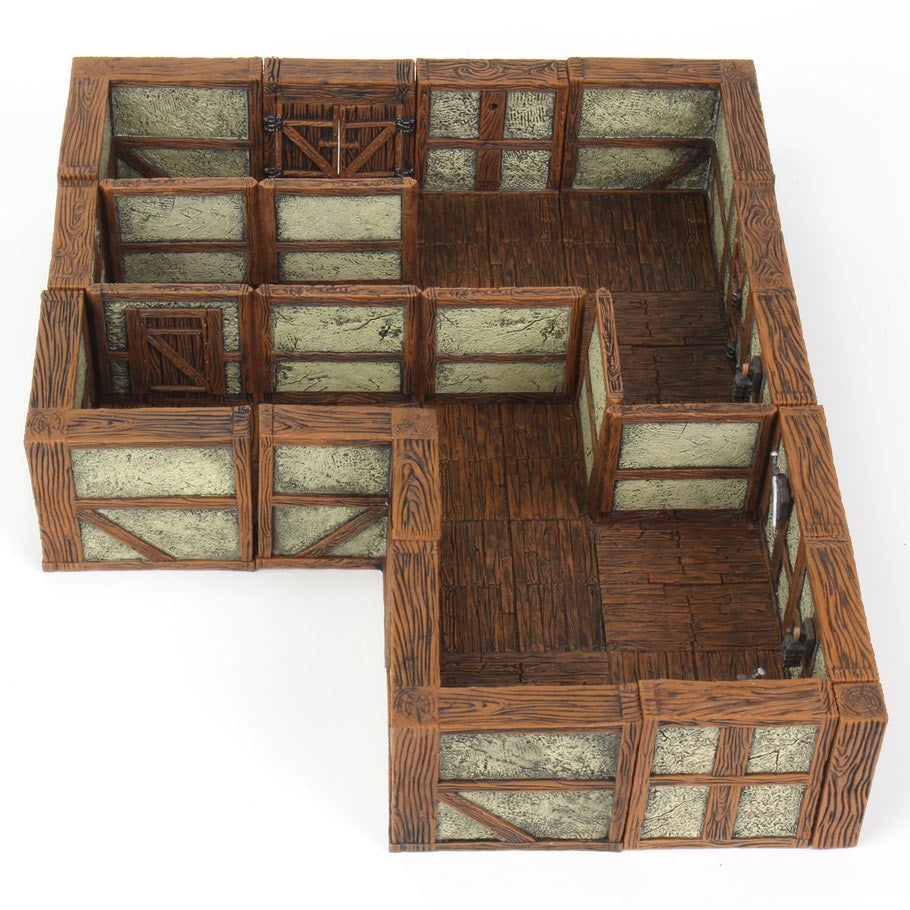 Warlock Tiles: Town and Village 2: Full Height Plaster Walls