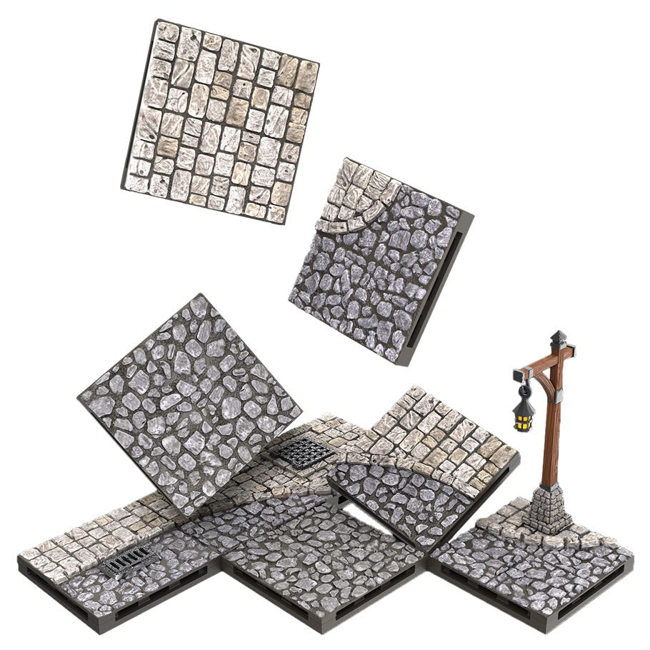 Warlock Tiles : Town and Village Tiles: Town Square Expansion
