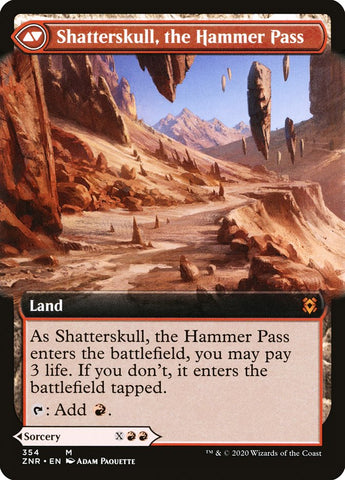 Shatterskull Smashing // Shatterskull, the Hammer Pass (Extended Art) [Zendikar Rising]