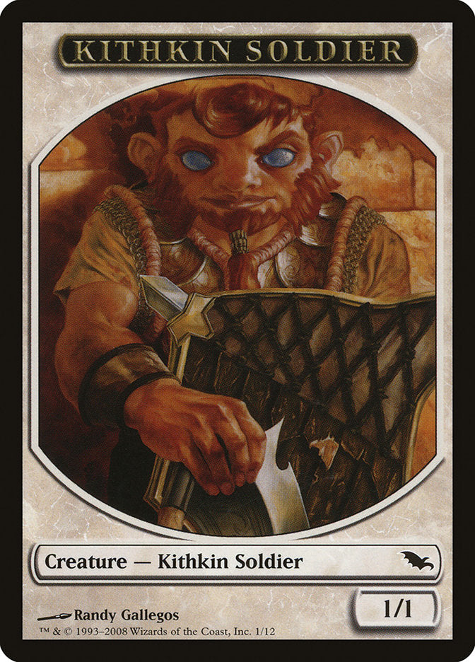 Kithkin Soldier Token [Shadowmoor Tokens]