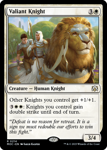 Valiant Knight [March of the Machine Commander]