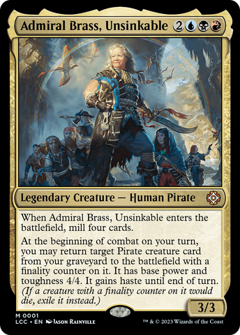 Admiral Brass, Unsinkable [The Lost Caverns of Ixalan Commander]
