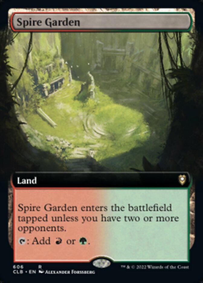 Spire Garden (Extended Art) [Commander Legends: Battle for Baldur's Gate]