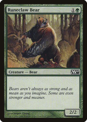Runeclaw Bear [Magic 2010]