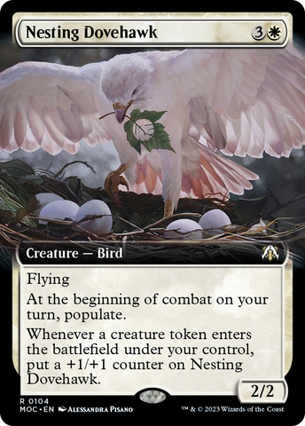 Nesting Dovehawk (Extended Art) [March of the Machine Commander]