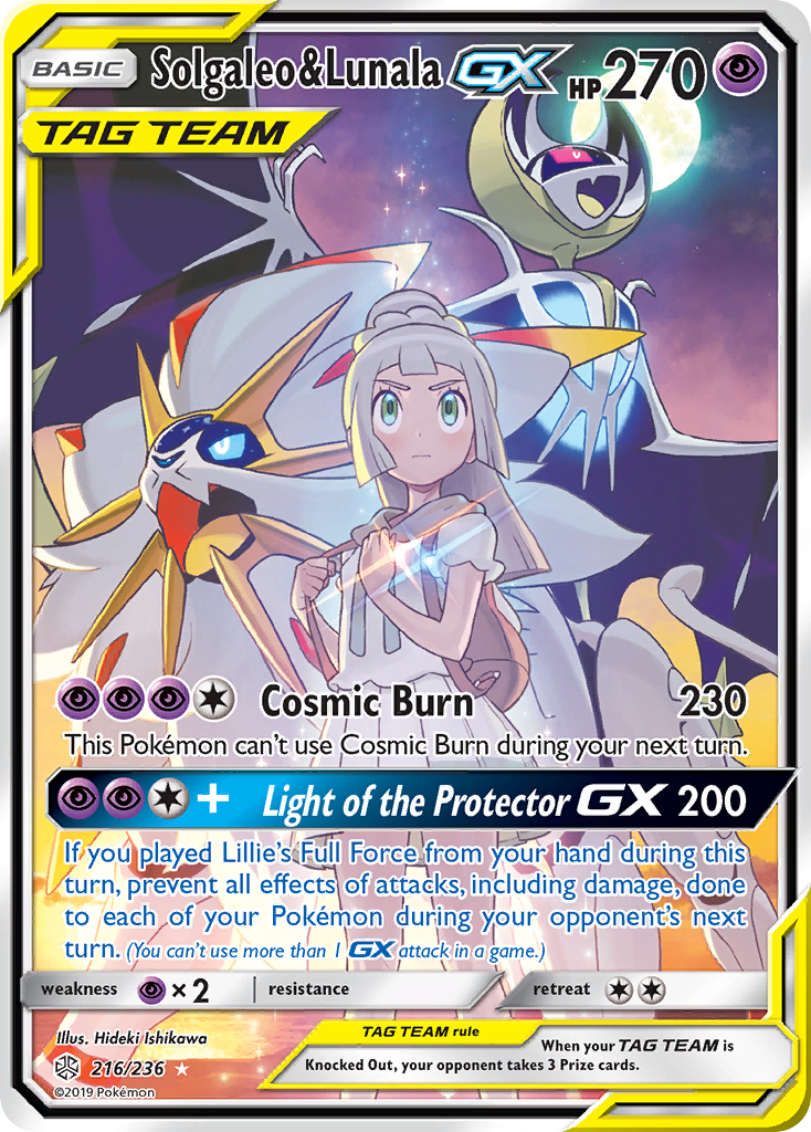 solgaleo gx pokemon card price - - SM16 - Promo you may switch your Active Pokmon with 1 of your Benched Pokmon Solgaleo & Lunala GX (216/236)