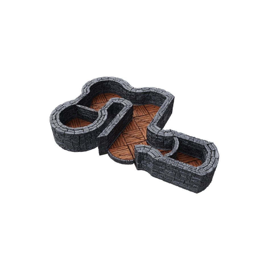 Warlock Tiles : Dungeon Tiles Expansion: One Inch Dungeon Angles and Curves