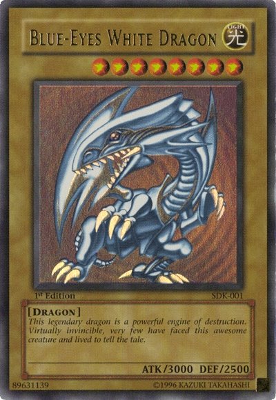 rare yugioh cards blue eyes white dragon YuGiOh Legendary Collection 1 Blue-Eyes White Dragon LC01-EN004